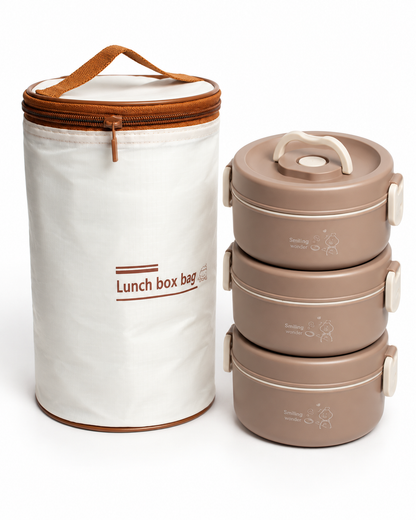 Lonchera Termica con 3 Tupper